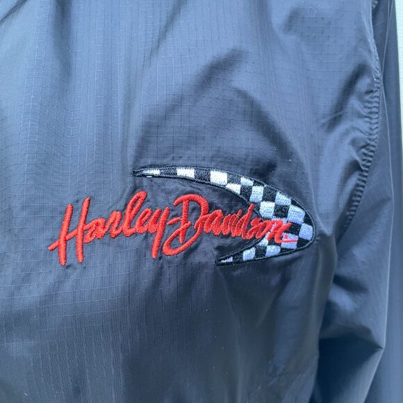 Harley-Davidson Vintage 2005 Women’s Windbreaker w/ Checkered Lining – Size M - Picture 6 of 16